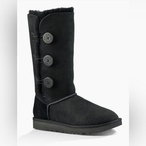 UGG Black Bailey Button Boot